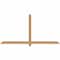 Ekena Millwork Eugene Smooth Timber Gable Bracket, Western Red Cedar, 84"W x 42"H x 1 1/2"D x 3 1/2"F, 12/12 Pitch GBW084X42X0204EUG00SWR - alternate 1